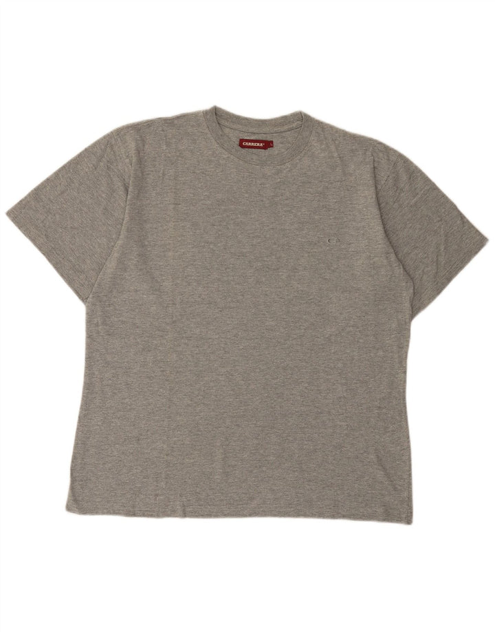 T-shirt da donna Carrera Top UK 16 grande cotone chiazzato grigio