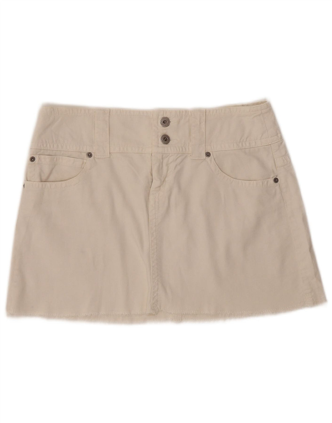 Guess Minigonna in denim da donna media W32 bianca