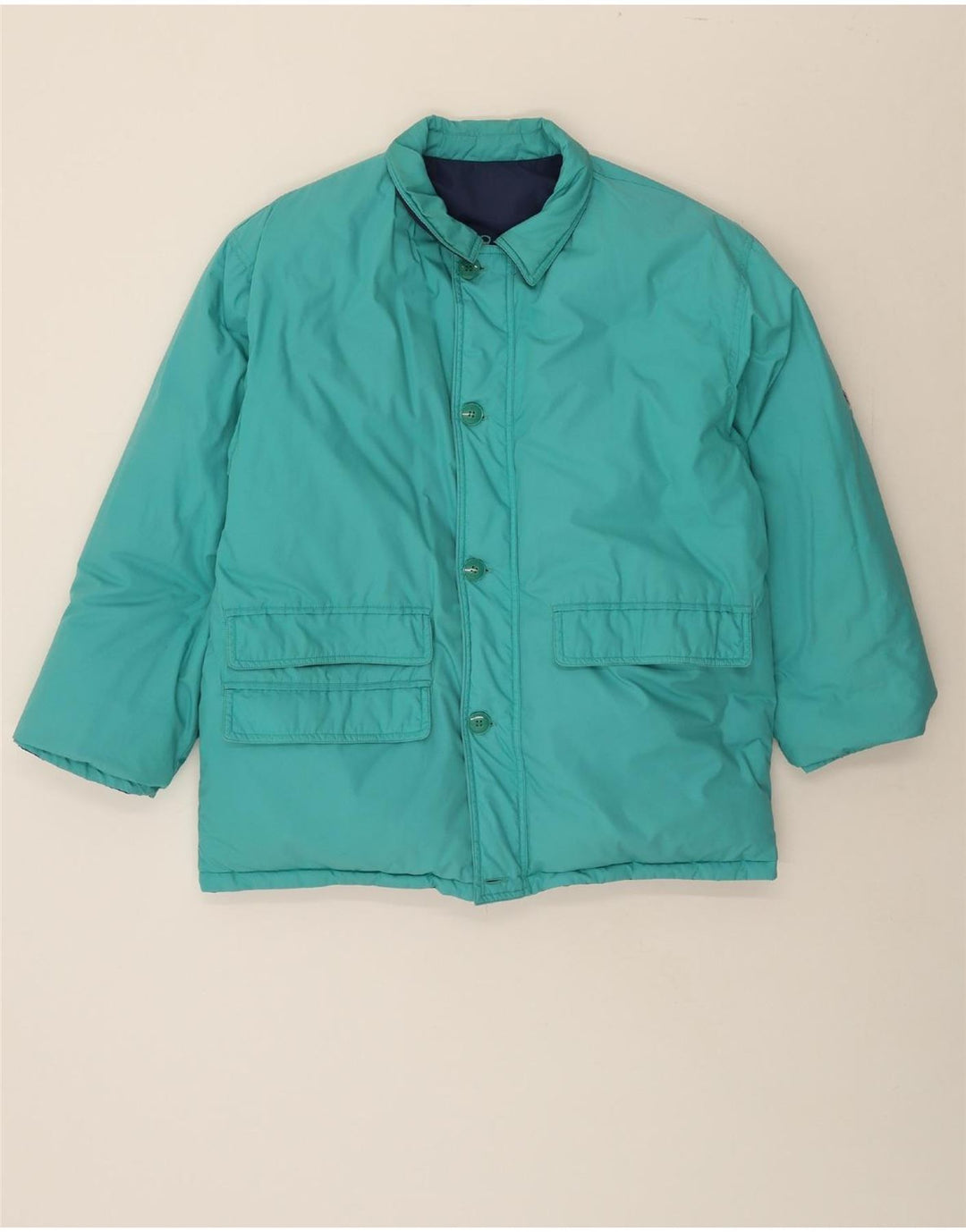 DACK'S Mens Padded Reversible Jacket UK 36 Small Navy Blue Vintage Dack's and Second-Hand Dack's from Messina Hembry 