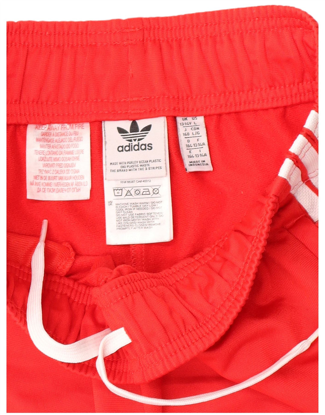 Pantaloni della tuta da ragazzo Adidas Joggers 13-14 anni Poliestere rosso