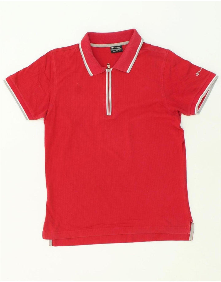 CHAMPION Mens Polo Shirt Small Red Cotton Vintage Champion and Second-Hand Champion from Messina Hembry 