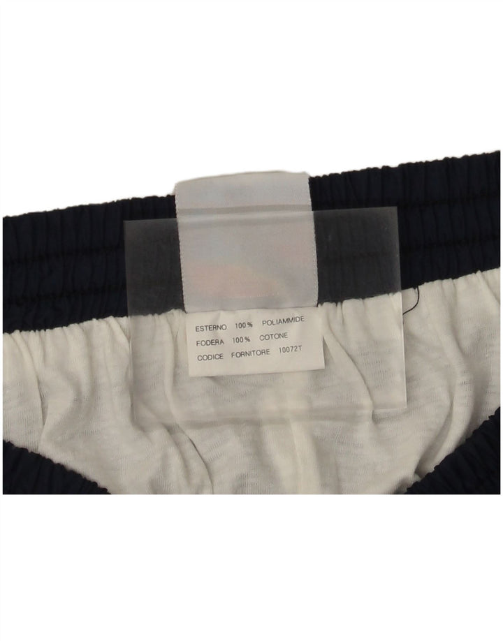 Pantaloni da tuta da uomo vintage da jogging color block medio blu navy