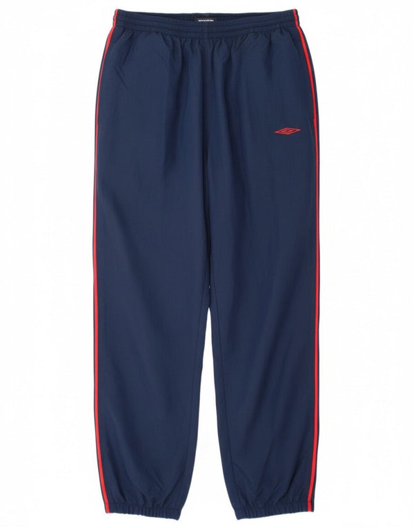 Umbro Pantaloni da tuta da uomo larghi da jogging Grandi poliestere blu navy