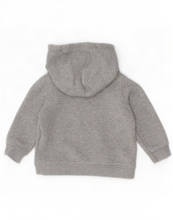 Felpa con cappuccio grafica Nike da bambina, 3-6 mesi, cotone grigio screziato