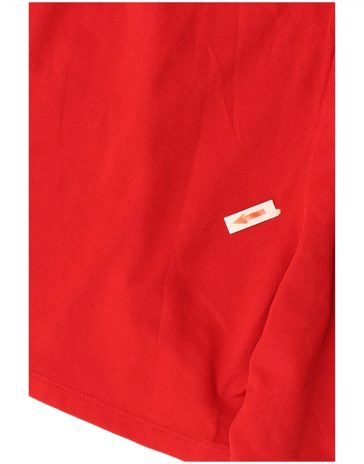 Pantaloncini sportivi da uomo Under Armour, poliestere color block rosso medio