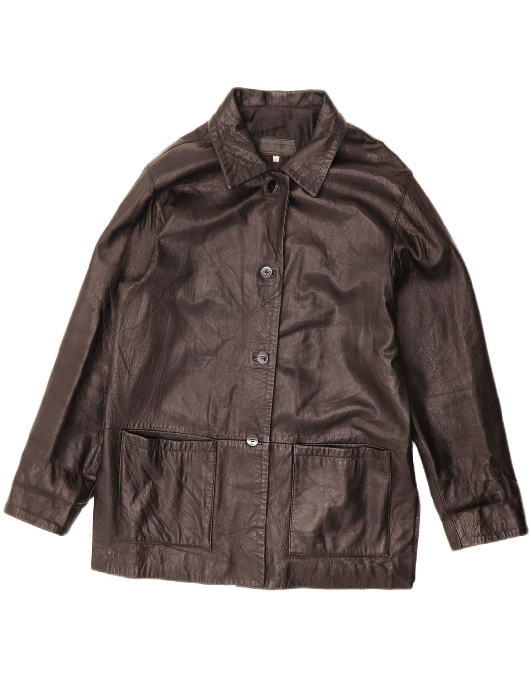 Giacca in pelle da donna Max Grippo EU 44 XL Pelle nera