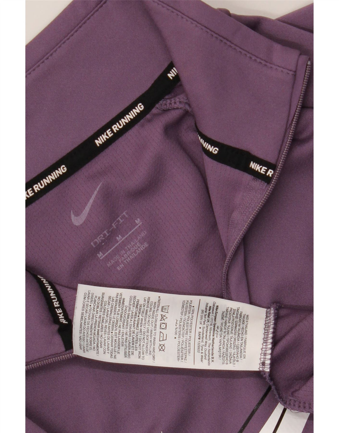 Top da tuta Nike Dri Fit Graphic Pullover da donna UK 14 viola medio