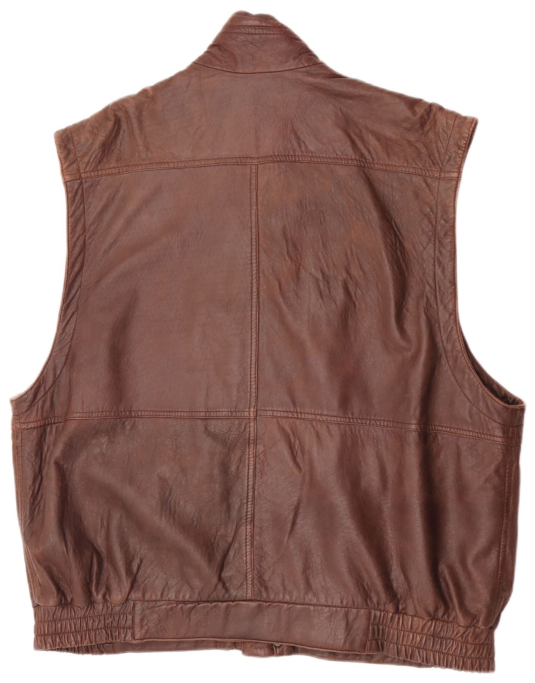 Gilet in pelle da uomo Forster EU 60 5XL Marrone