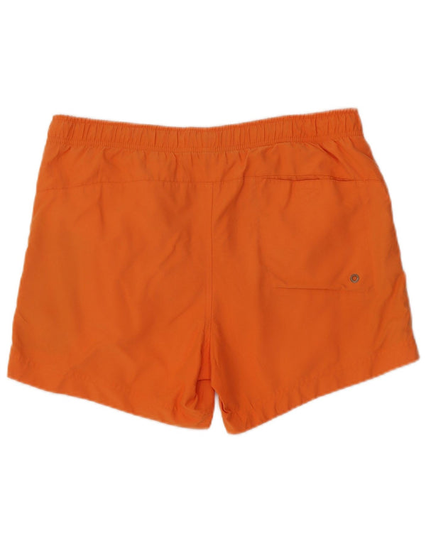 Pantaloncini da bagno grafici da uomo Champion Small Orange Colourblock