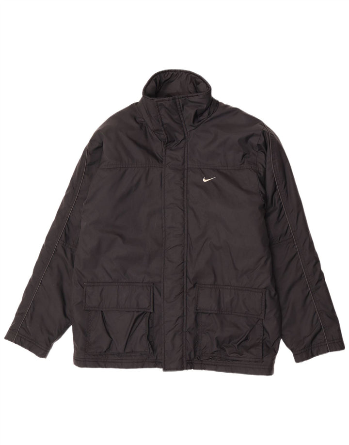 Giacca a vento Nike da uomo, nylon nero medio