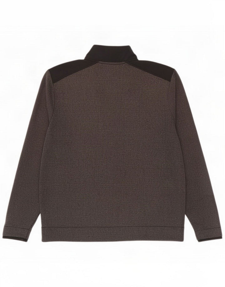 Felpa con zip da uomo Under Armour Maglione grande grigio Colourblock