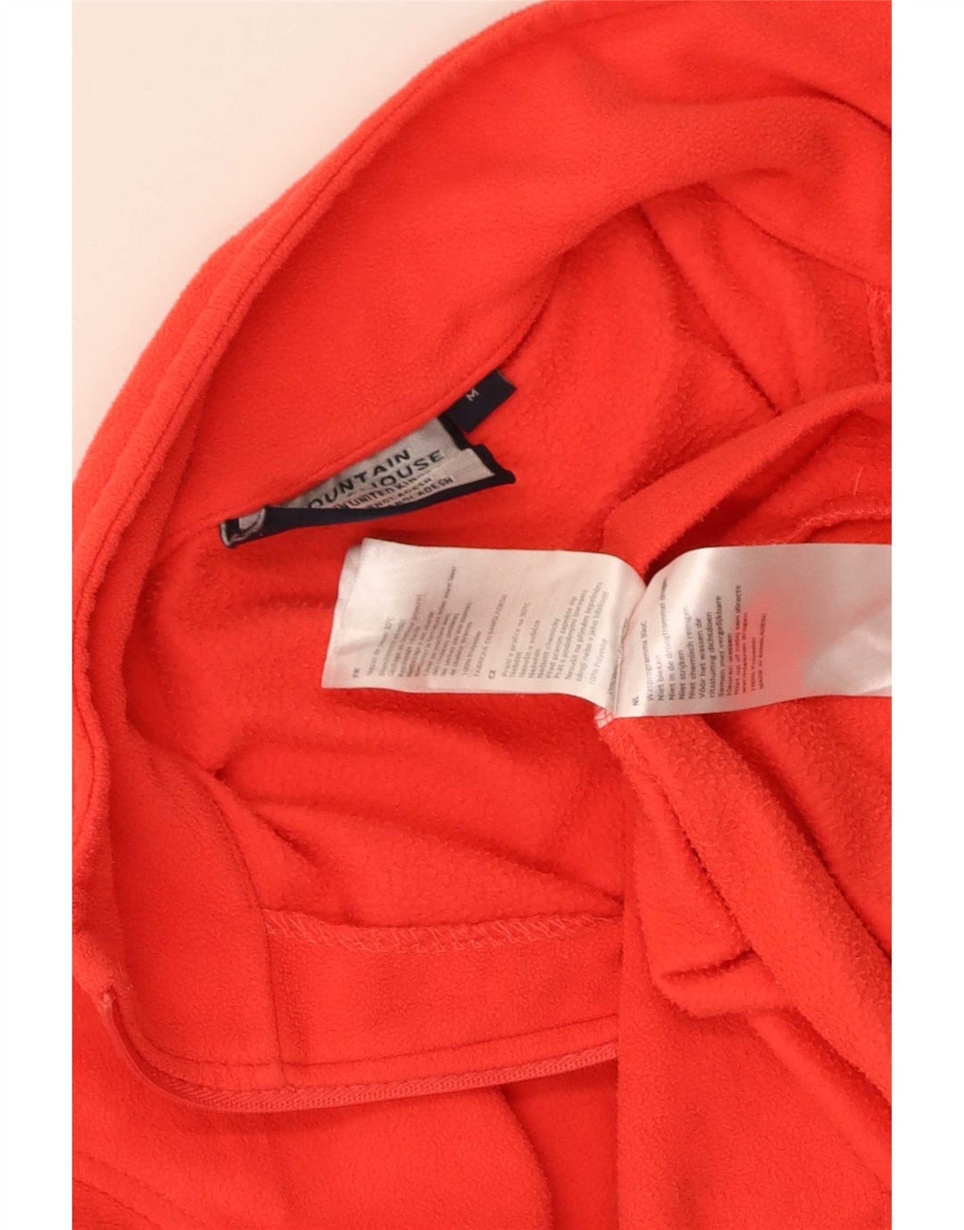 Maglione in pile da donna con collo e zip Mountain Warehouse UK 14 Poliestere rosso medio