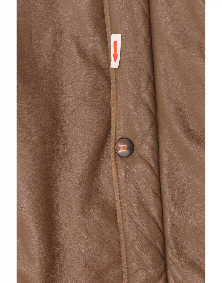 Giacca in pelle bomber da uomo Camox UK 38 Marrone medio