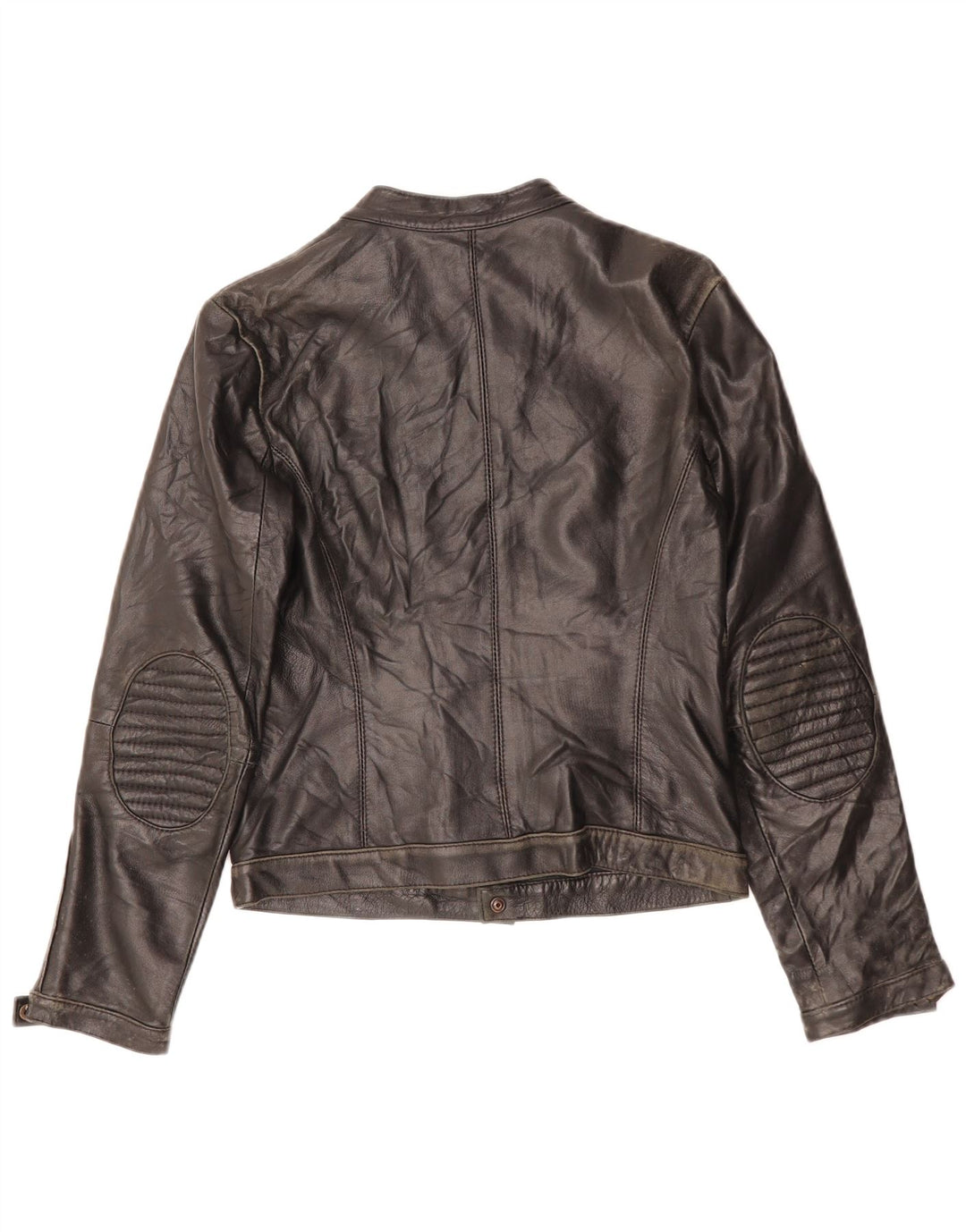 Giacca in pelle corta da donna ZEN UK 10 piccola in pelle nera