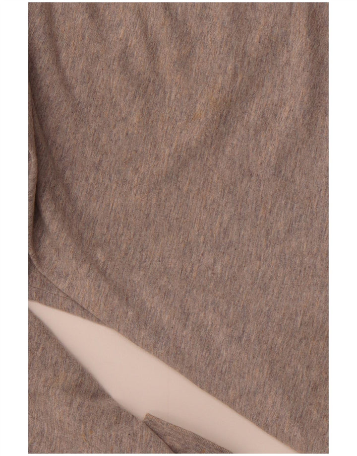 TOMMY HILFIGER Top grafico da uomo a maniche lunghe in cotone grigio medio