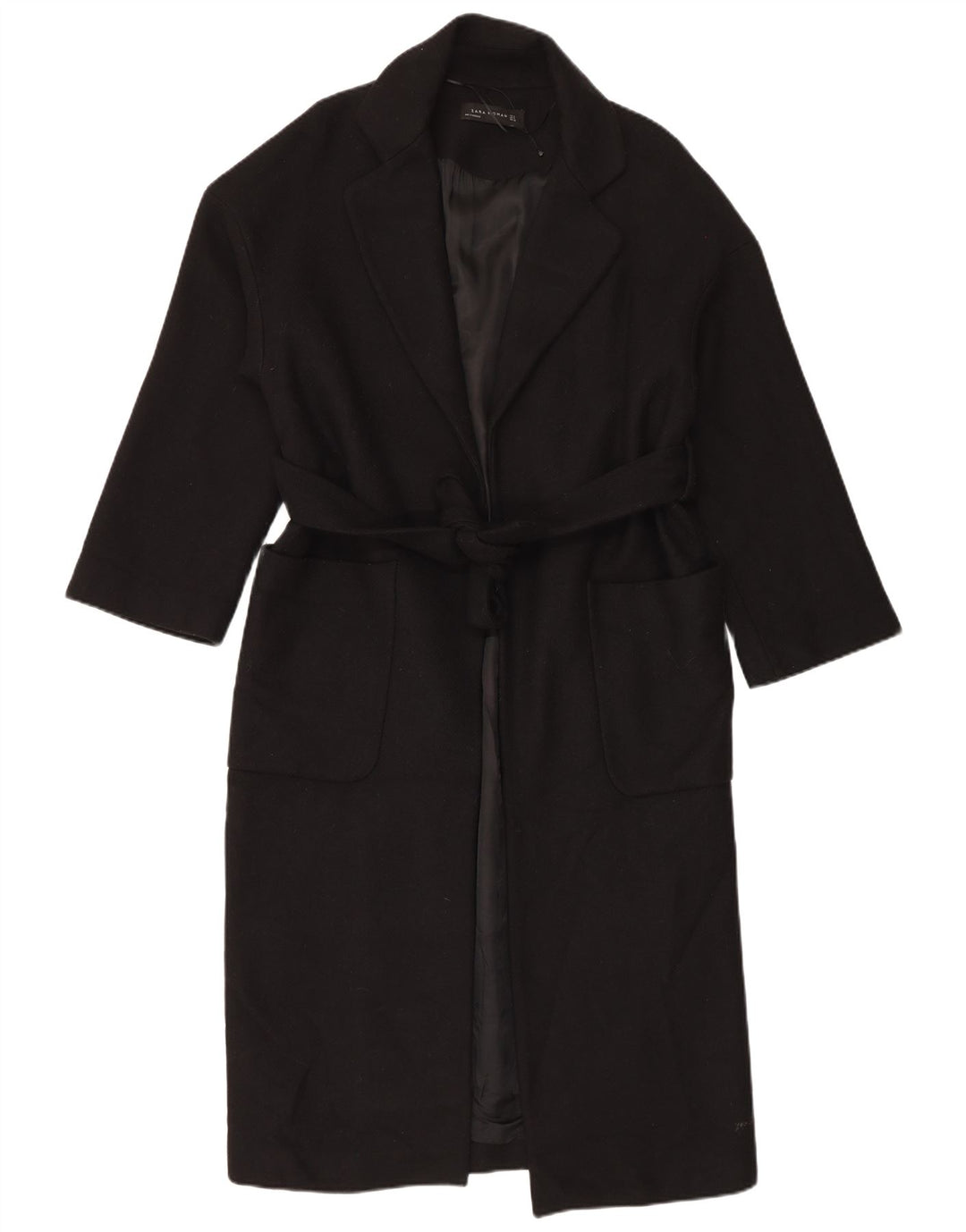 Soprabito oversize da donna Zara UK 10 piccolo in lana nera