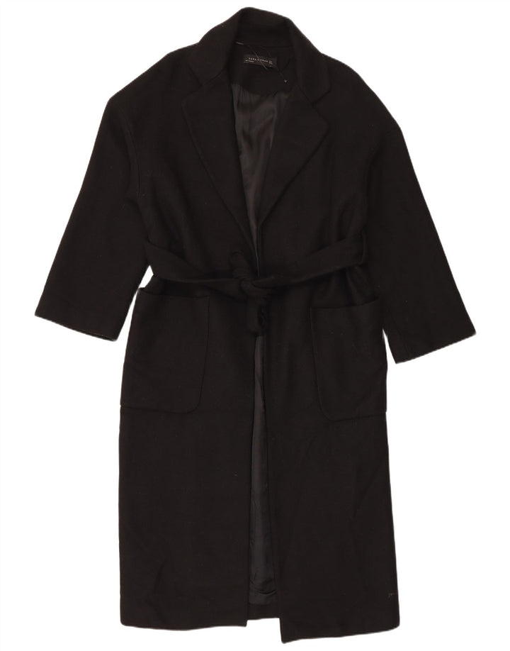 Soprabito oversize da donna Zara UK 10 piccolo in lana nera
