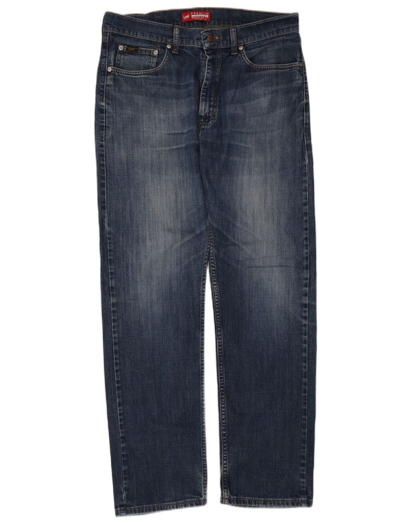 Jeans dritti da uomo Lee W34 L32 cotone blu navy