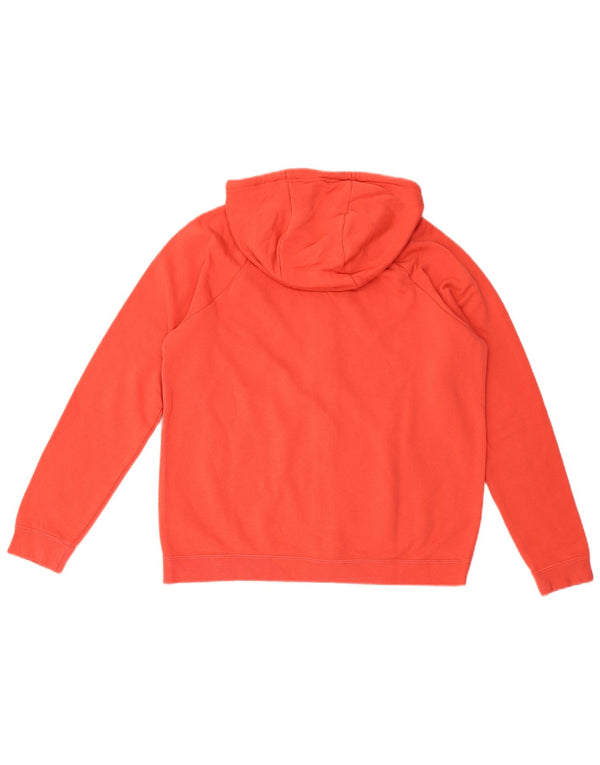 Felpa con cappuccio e zip oversize da donna Nike UK 14 cotone rosso medio