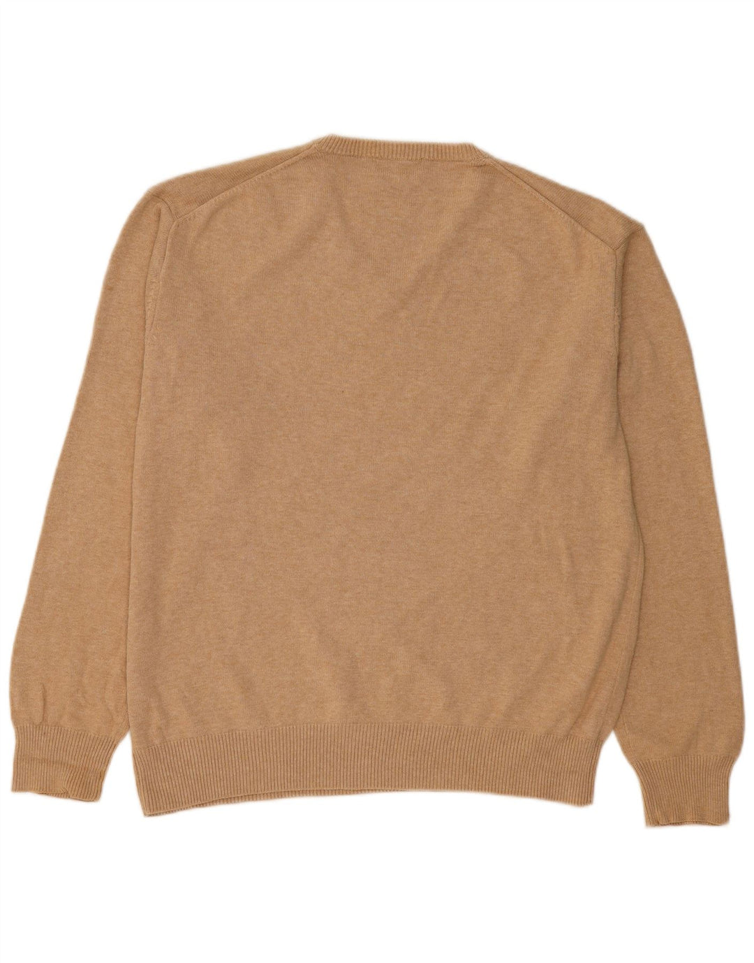 GANT Maglione da uomo con scollo a V XL in cotone beige