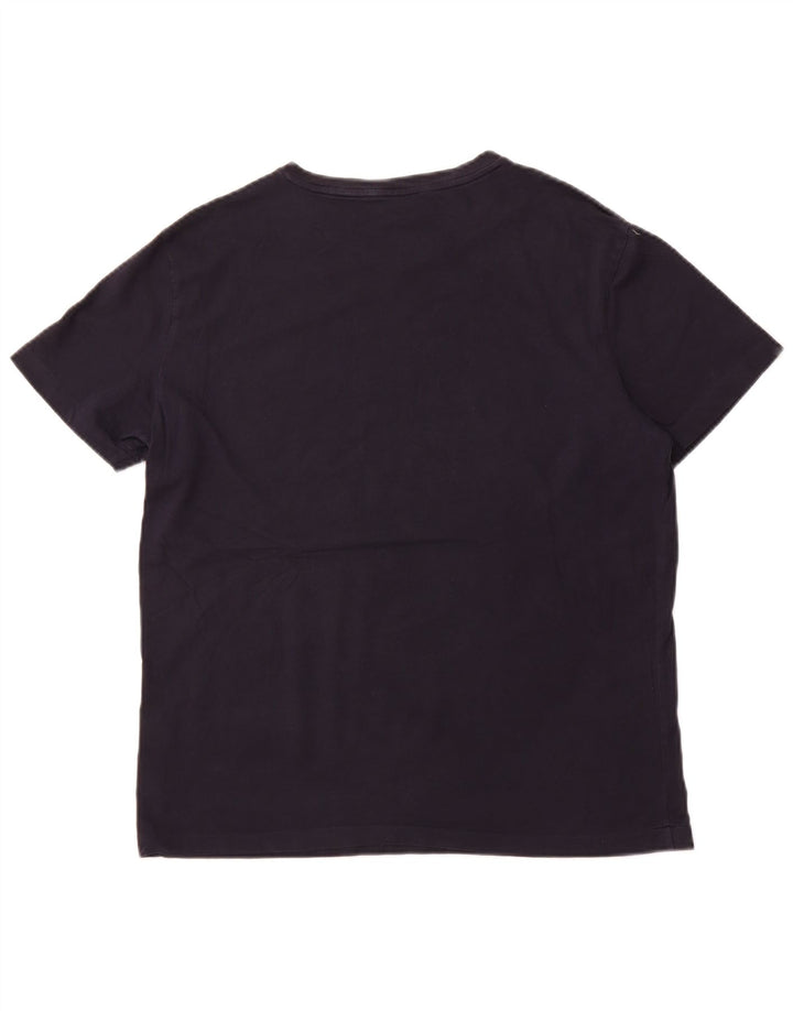 POLO RALPH LAUREN T-shirt da uomo Top Large in cotone blu navy