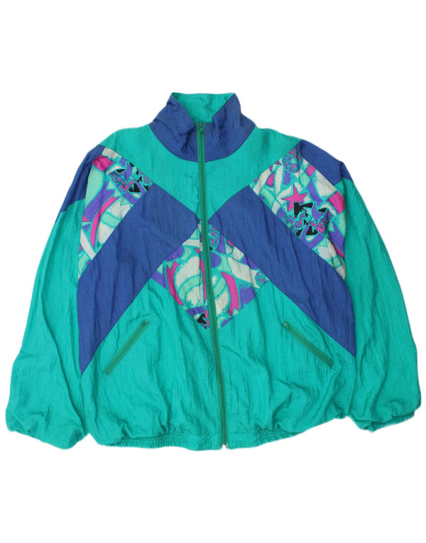 Giacca da tuta da uomo Orso Poeta XL Turchese Colourblock in poliammide