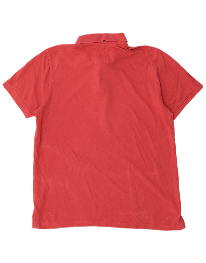 Crew Clothing Polo da uomo grande in cotone rosso