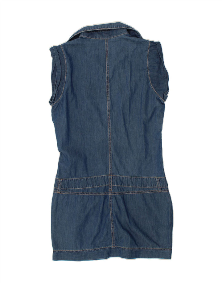 BENETTON Womens Denim Dress UK 12 Medium Blue Vintage Benetton and Second-Hand Benetton from Messina Hembry 