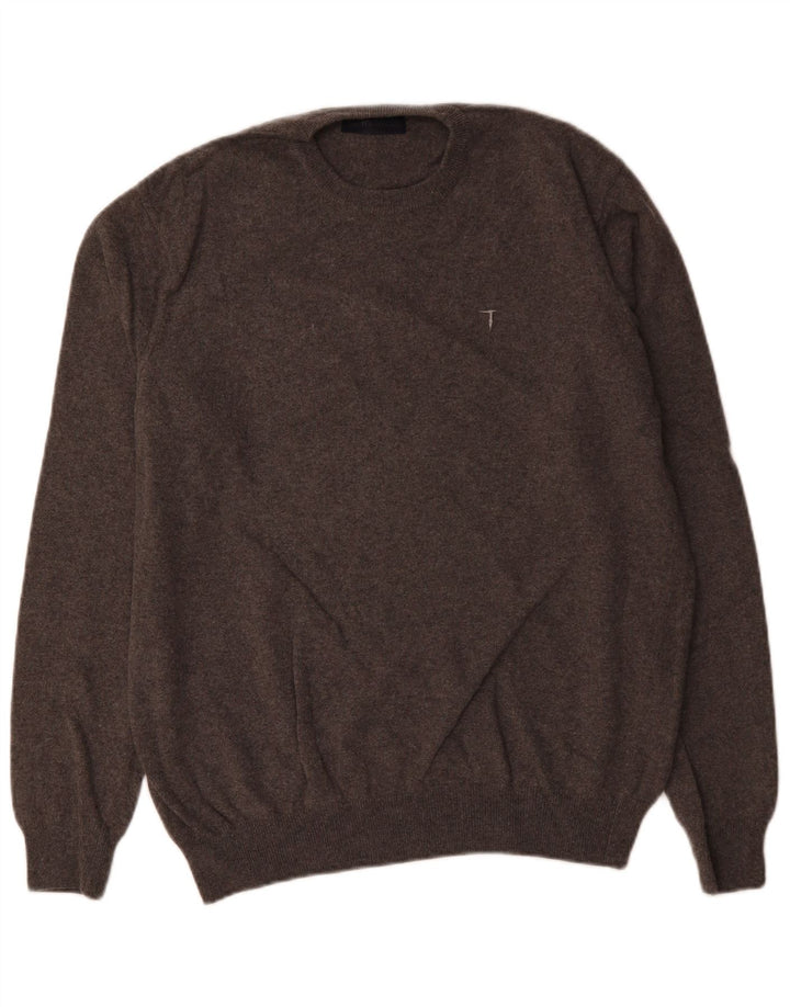 Maglione Trussardi Uomo Girocollo XL Grigio Lana