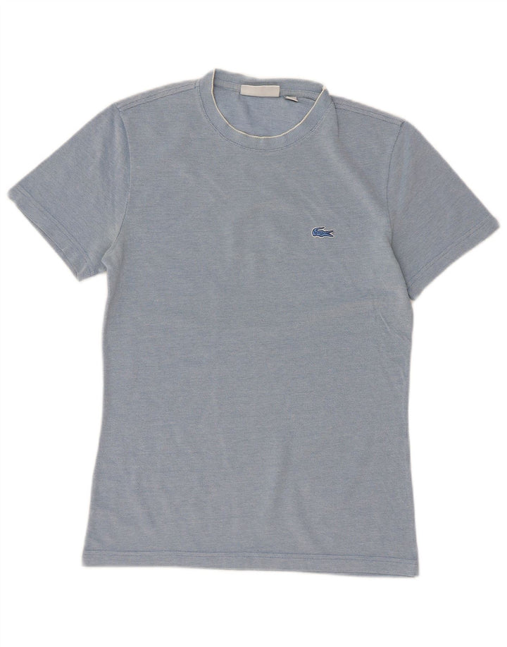 T-shirt slim fit da uomo Lacoste taglia 2 XS in cotone blu
