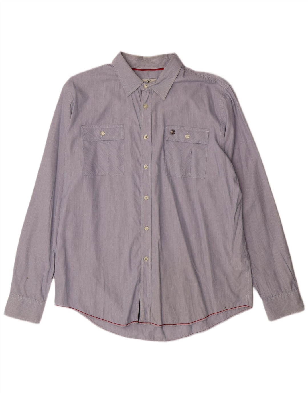 Camicia Uomo Cerruti 1881 XL Cotone Gessato Blu