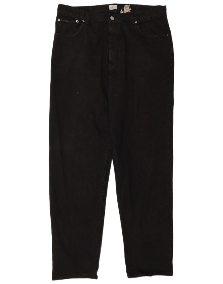 CALVIN KLEIN Jeans affusolati da donna W36 L34 cotone nero