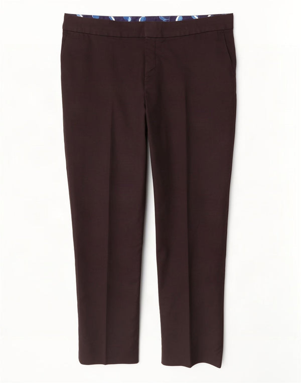 Pantaloni chino dritti a vita alta da donna Boden UK 18 XL W38 L29 neri