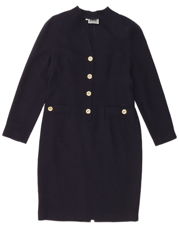 Abito Tubino Manica Lunga Donna Luisa Spagnoli IT 46 Large Blu Navy