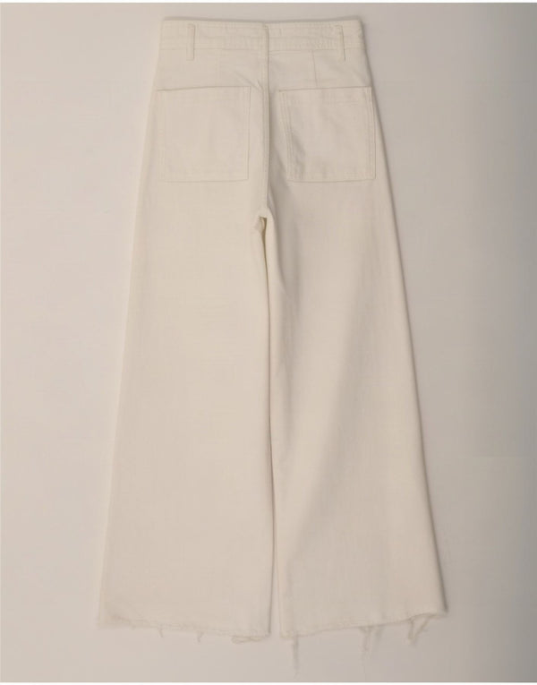 Jeans dritti a gamba larga The Marine da donna Zara EU 36 XS W26 L28 Bianco