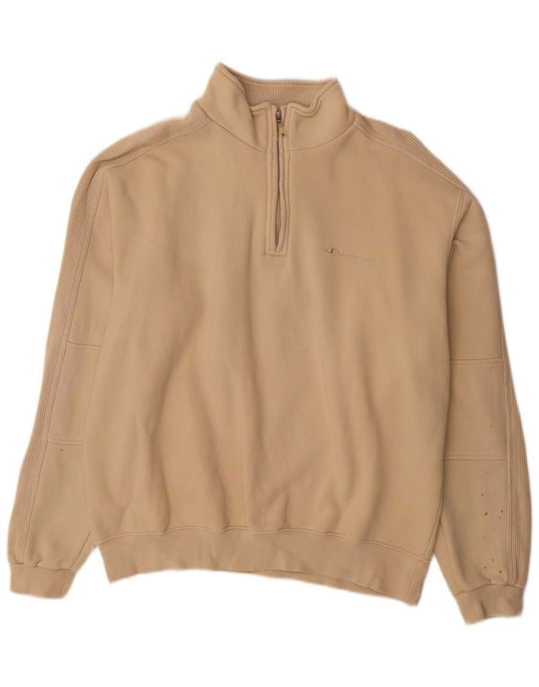 Felpa da uomo Champion Maglione grande in cotone beige