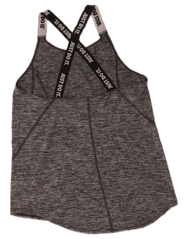 Canotta grafica Nike per ragazze Dri Fit 13-14 anni XL grigio chiazzato