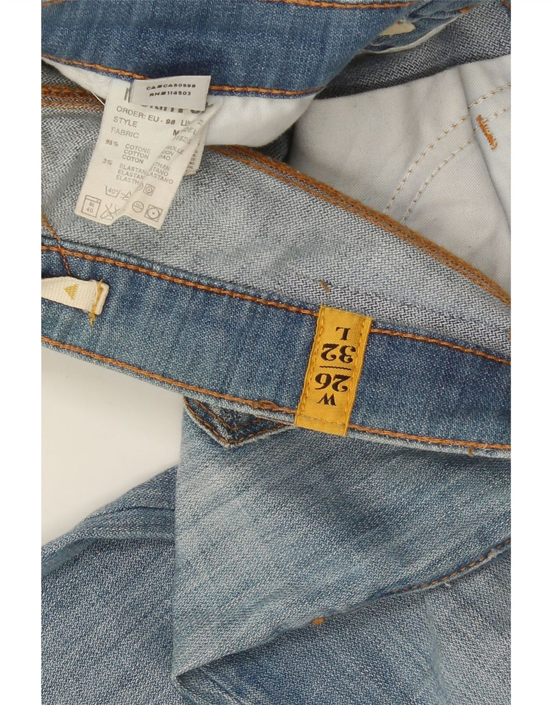 Jeans slim Mendel da donna Meltin' Pot W26 L32 cotone blu