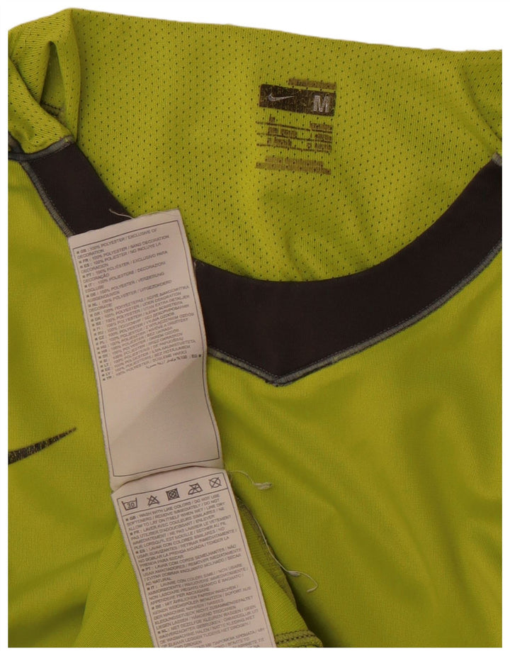 T-shirt NIKE Mercurial da uomo, top in poliestere color block verde medio