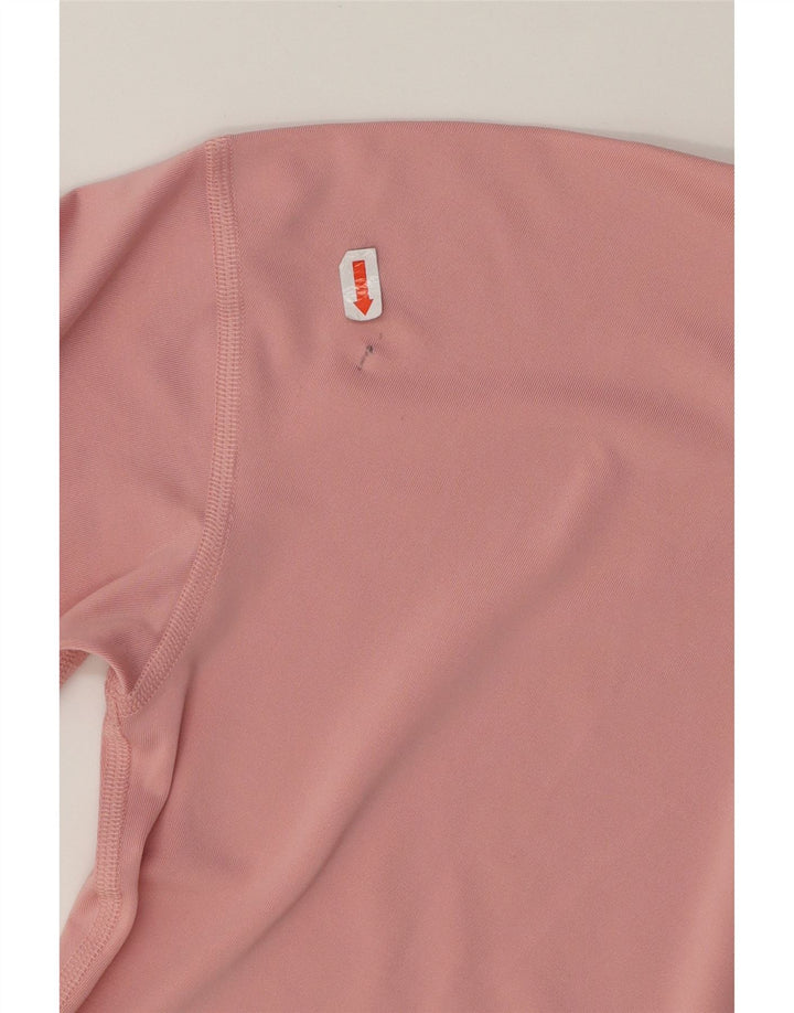 PUMA Womens Zip Neck Pullover Tracksuit Top UK 6 XS Pink Polyester Vintage Puma and Second-Hand Puma from Messina Hembry 