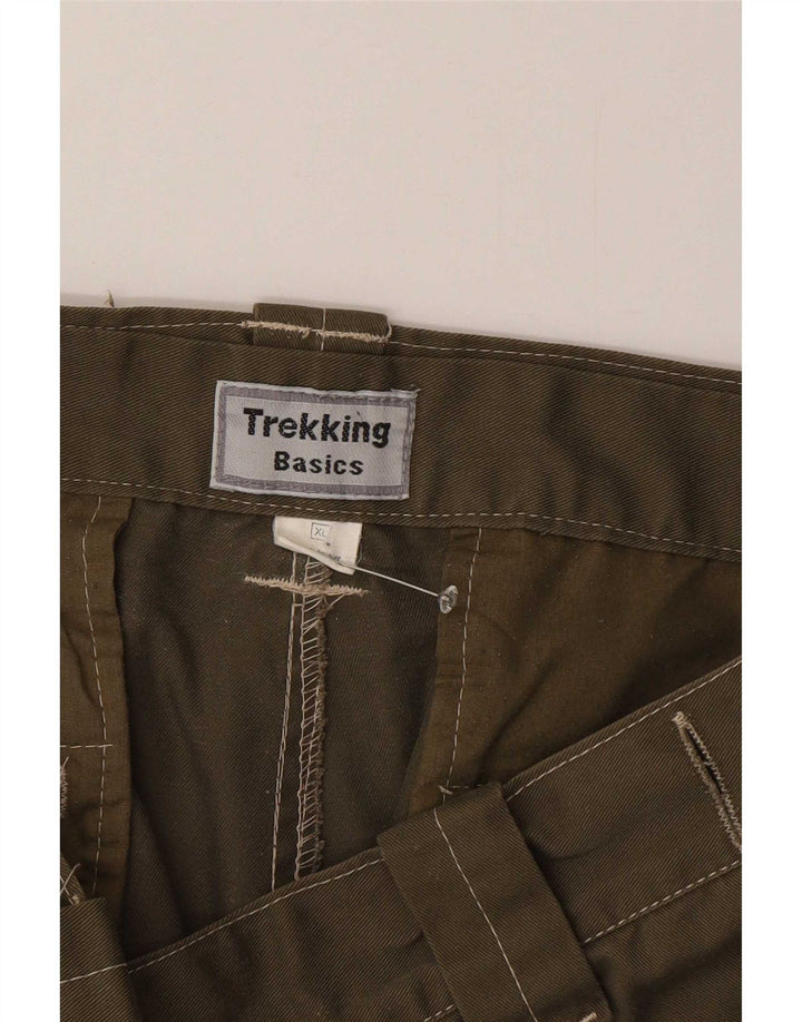 Pantaloncini cargo da uomo Basics XL W38 poliestere kaki