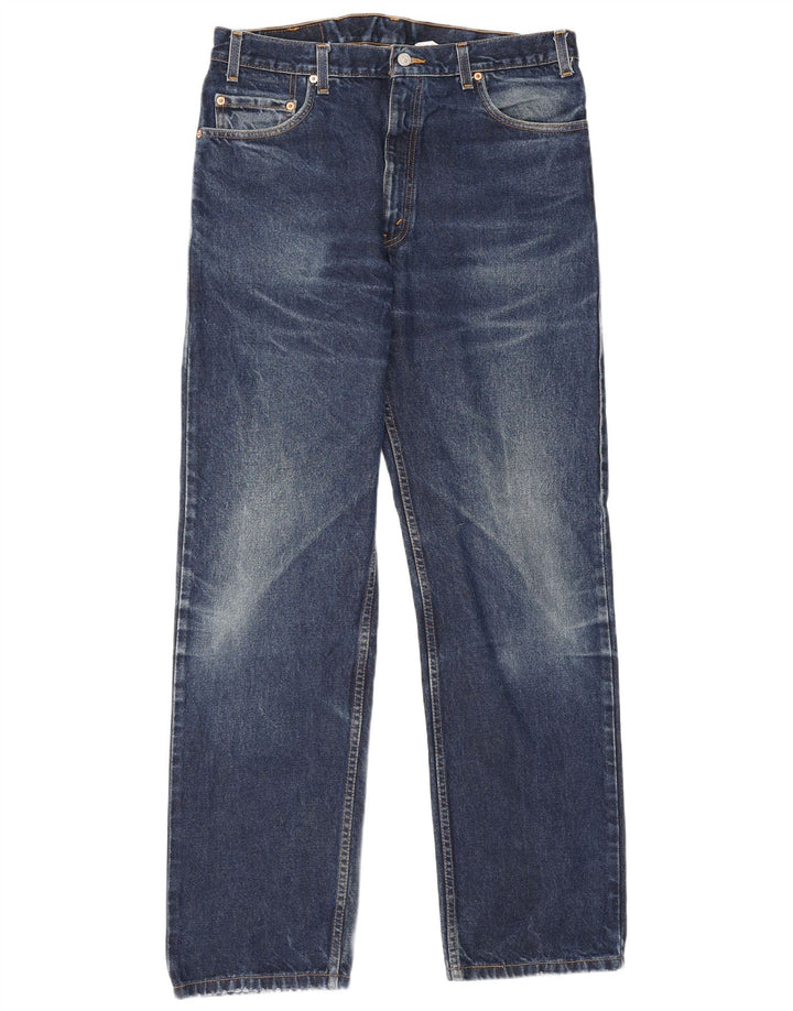 Levi's Uomo 505 Jeans dritti W36 L33 Blu