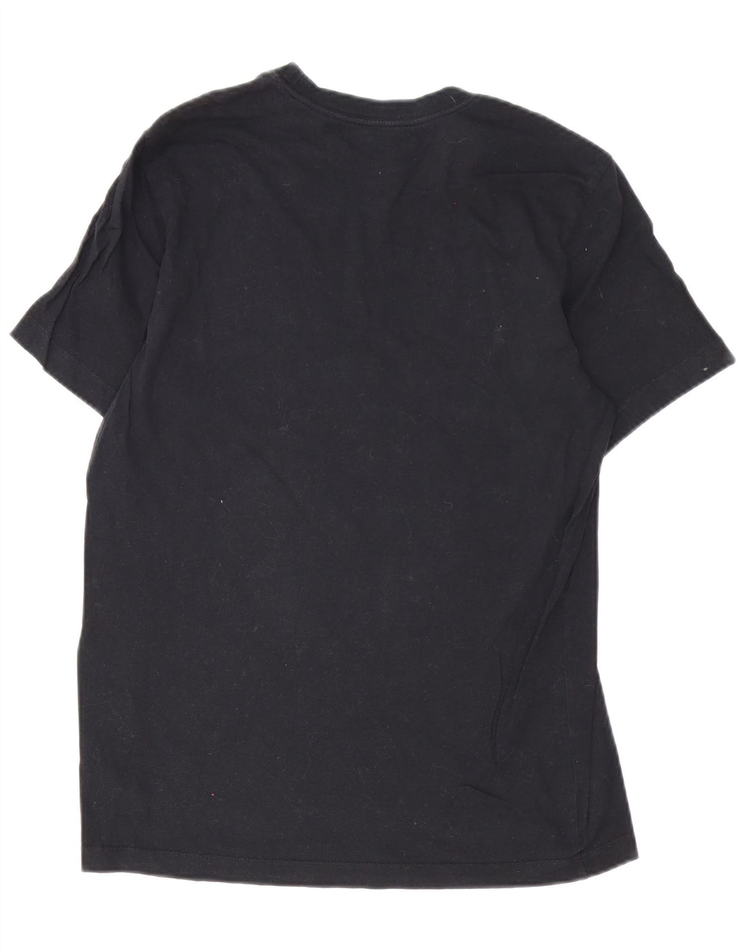T-shirt grafica Nike Swoosh da uomo in cotone medio nero