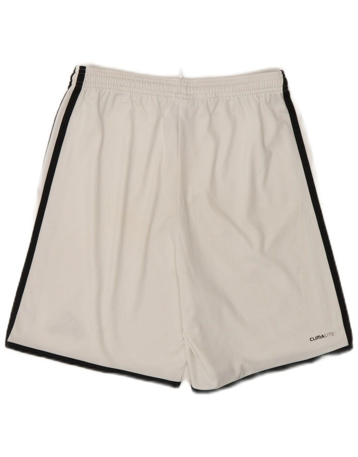 Pantaloncini sportivi Adidas Climalite da uomo XS bianchi