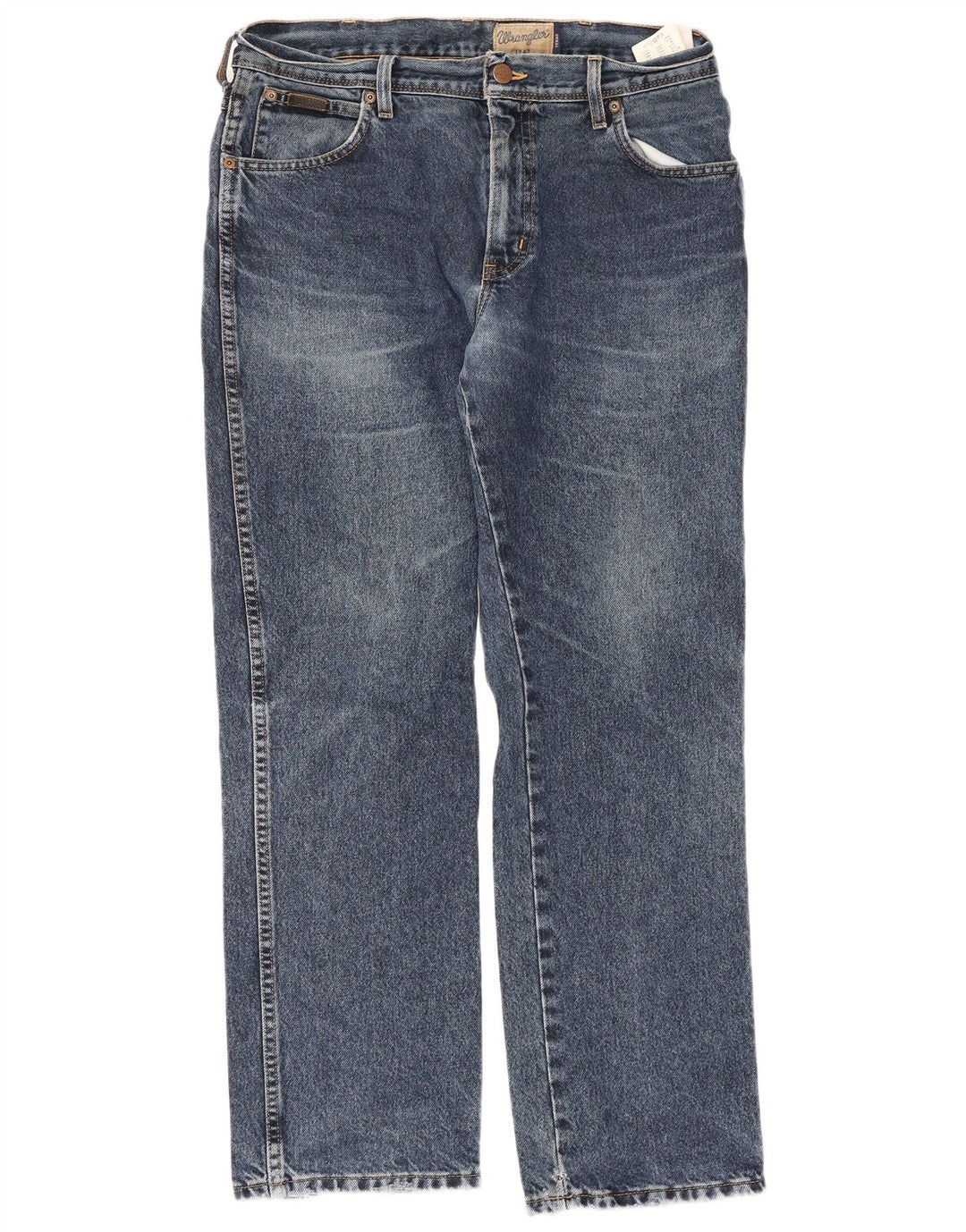 Jeans dritti da uomo Wrangler Texas W34 L30 cotone blu