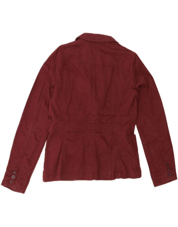 Giacca blazer da donna a 3 bottoni EDDIE BAUER US 8 cotone marrone medio medio