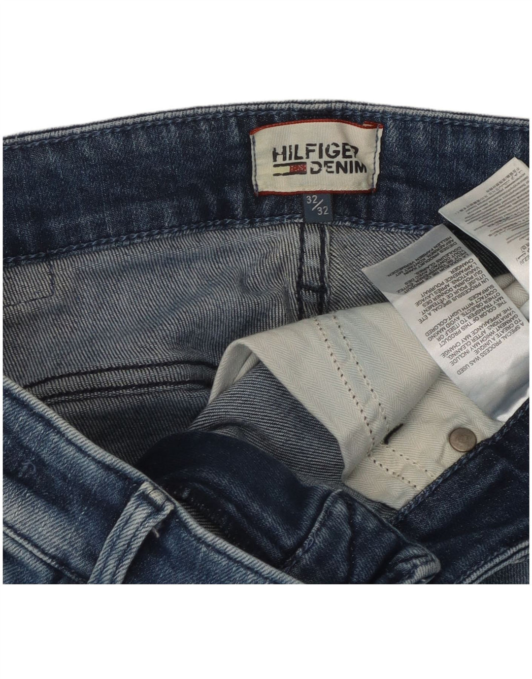 Jeans slim da uomo Tommy Hilfiger W32 L29 cotone blu