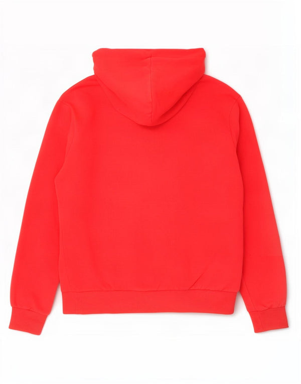 Felpa con cappuccio grafica da uomo Superdry grande in cotone rosso