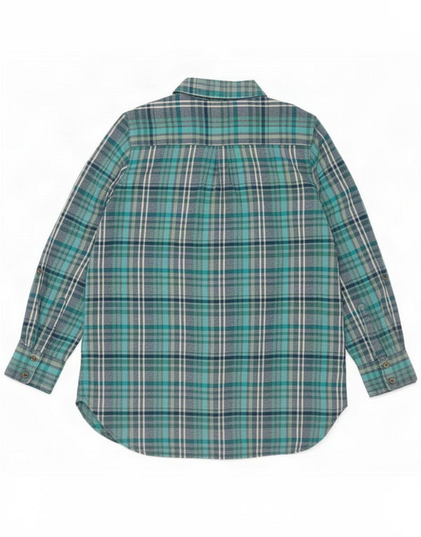 Camicia in flanella da donna Fat Face UK 16 Cotone a quadri blu grande