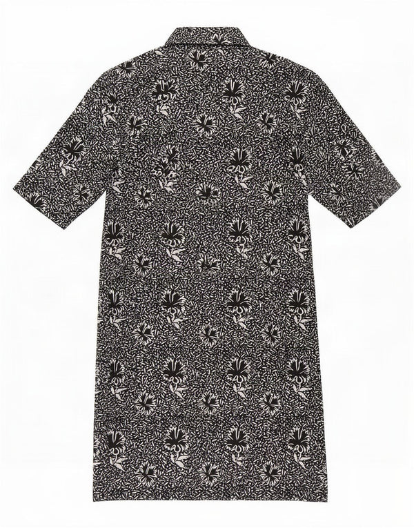 ELENA MIRO Abito a trapezio da donna UK 14 Medio Nero floreale